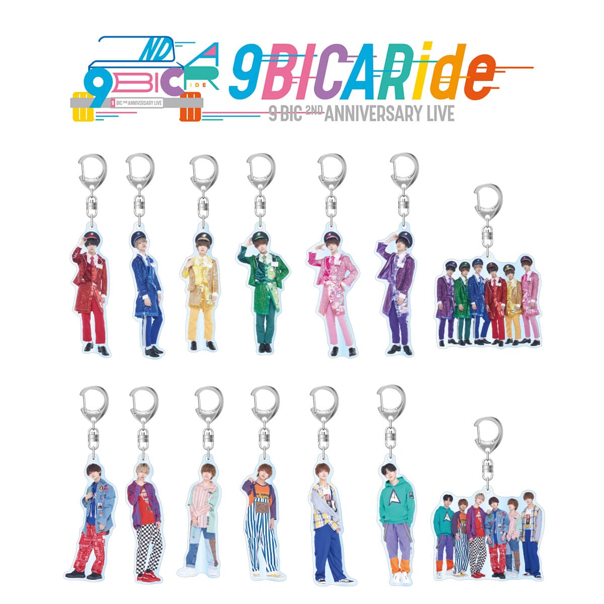 9bic 2nd Anniversary Live -9BICARide-】アクリルキーホルダー 